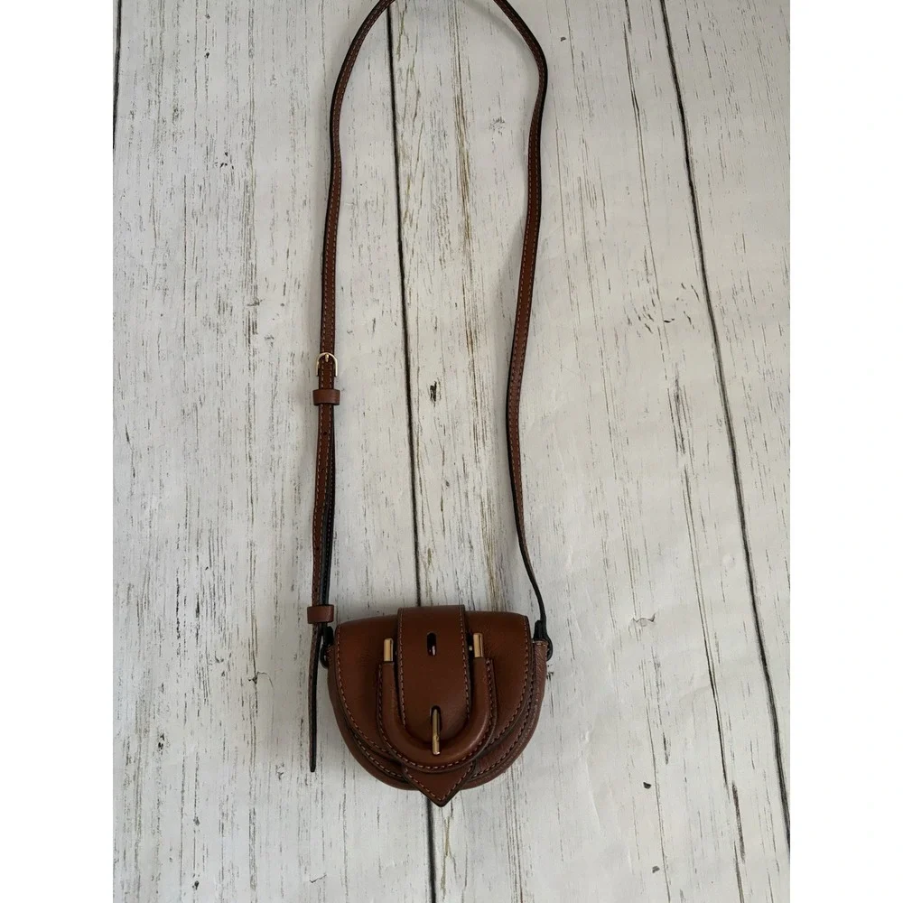 Fossil Women's Harwell Leather Flap Crossbody Purse Handbag Size Small - Picture 2 of 5